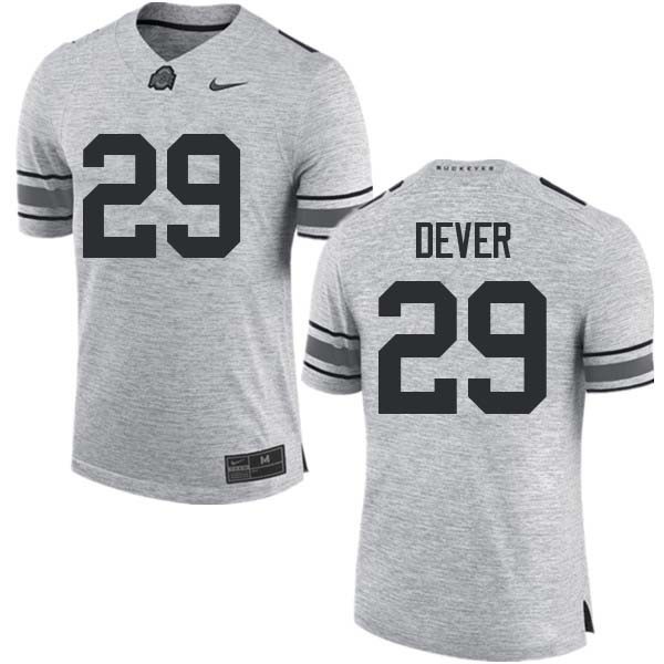 Ohio State Buckeyes #29 Kevin Dever Men Stitched Jersey Gray